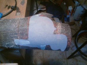 tracer d'une sculpture sur bois