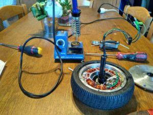 roue hoverboard couplage triangle