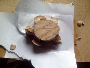tortue sculpter dégrossissage