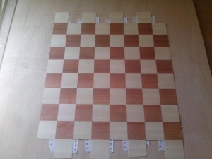 échiquier placage