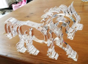 cheval découper au laser