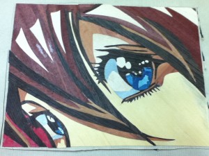 Assemblage marqueterie manga