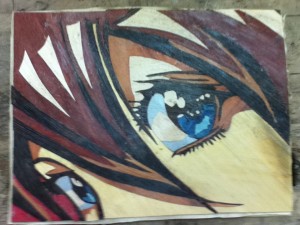 Assemblage marqueterie manga