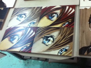 Marqueterie manga fini